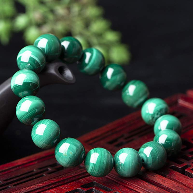 Buddha Stones Natuurlijke malachiet Armband voor rust en ontspanning - image 6