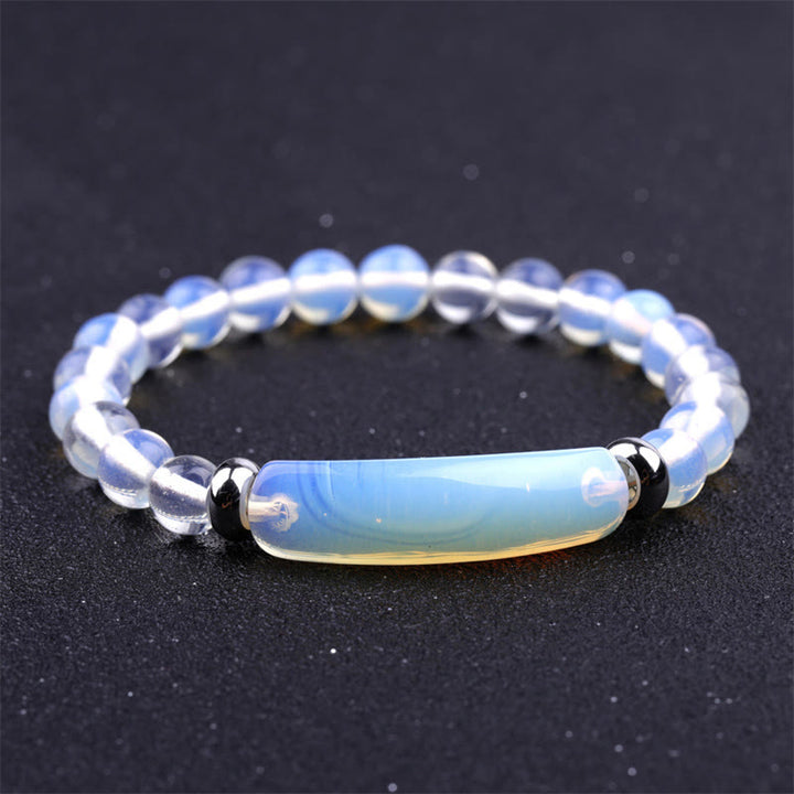 Buddha Stones Handgemaakte Armband met natuurlijke edelstenen voor helende werking - Opaal - image 24