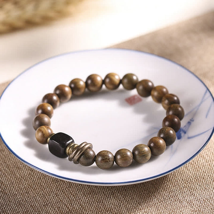 Buddha Stones Tibetaanse groene sandelhout kristallen rustgevende Armband - image 7