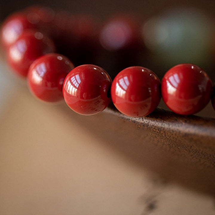 Buddha Stones Armband van cinnabergroene aventurijn - image 9