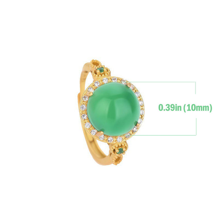 Buddha Stones Groene jade Ring - image 4