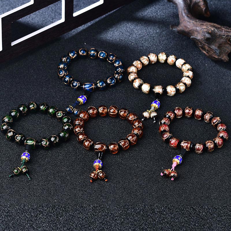 Tibetaanse Armband met drakenaderagaat voor helende doeleinden - image 2