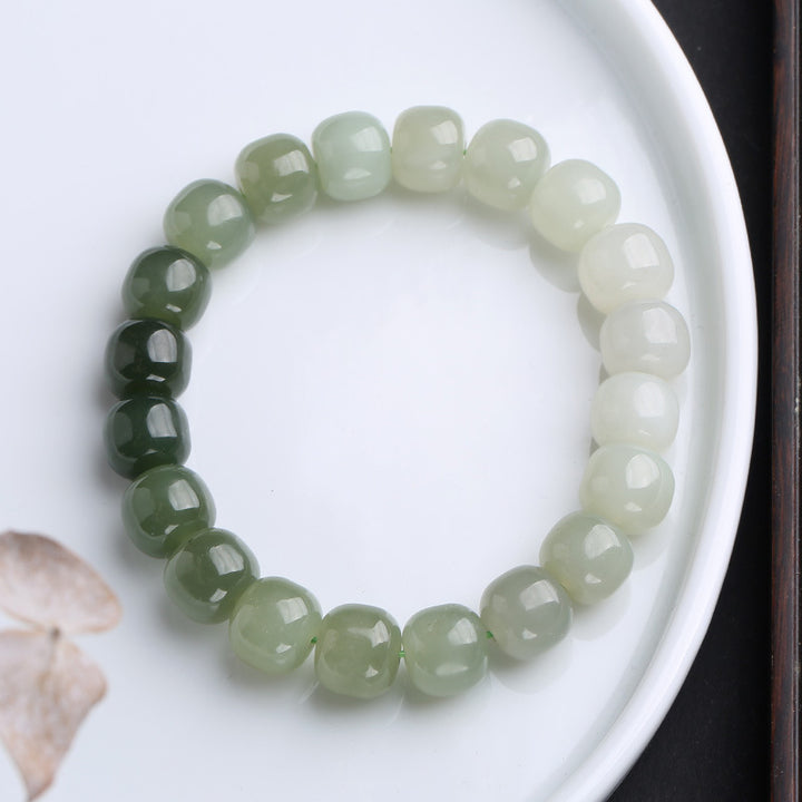 Buddha Stones Armband van jade met kleurverloop - Gradiënt Jade - image 0
