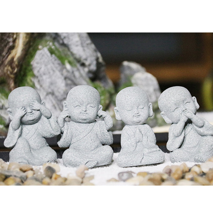 Buddha Stones Meditatie, gebed, monnik, Boeddhabeeld, sereniteit, huisdecoratie - image 18