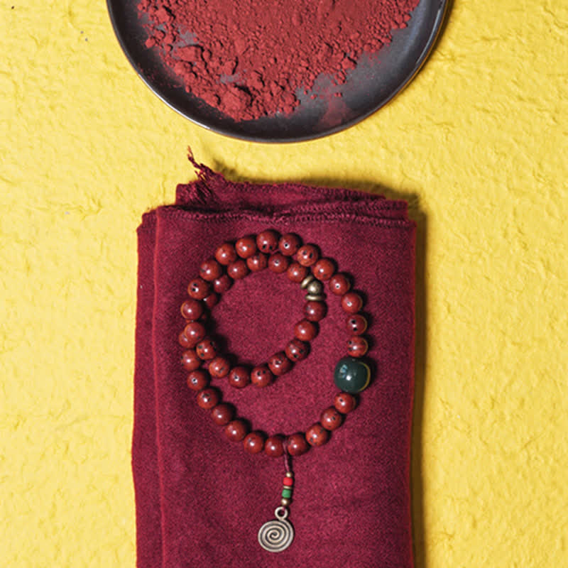Buddha Stones Bodhizaad armband van cyaan jade en koper met vredes- en Armband - image 10