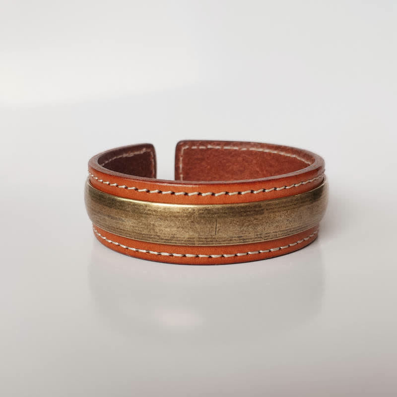Buddha Stones Bangle stuks Om Mani Padme Hum Draak Feniks Koperen Manchetarmband - Koper - image 0