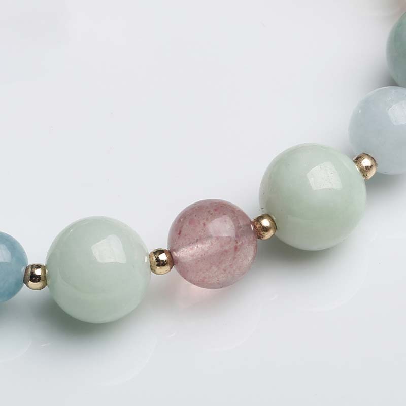 Armband van kalebas en jade - image 5