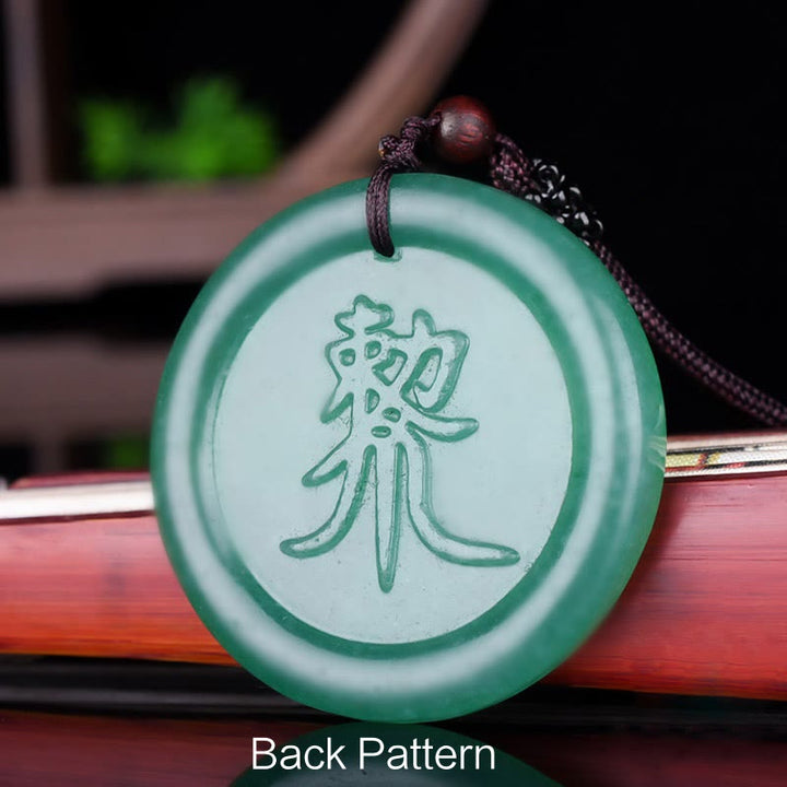 Buddha Stones Groene Aventurijn Yin Yang balans Ketting hanger - image 3