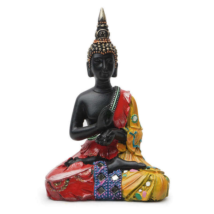 Buddha Stones Thaise Boeddha Sereniteit Harsbeeld Decoratie - 12*7,5*18 cm - image 0