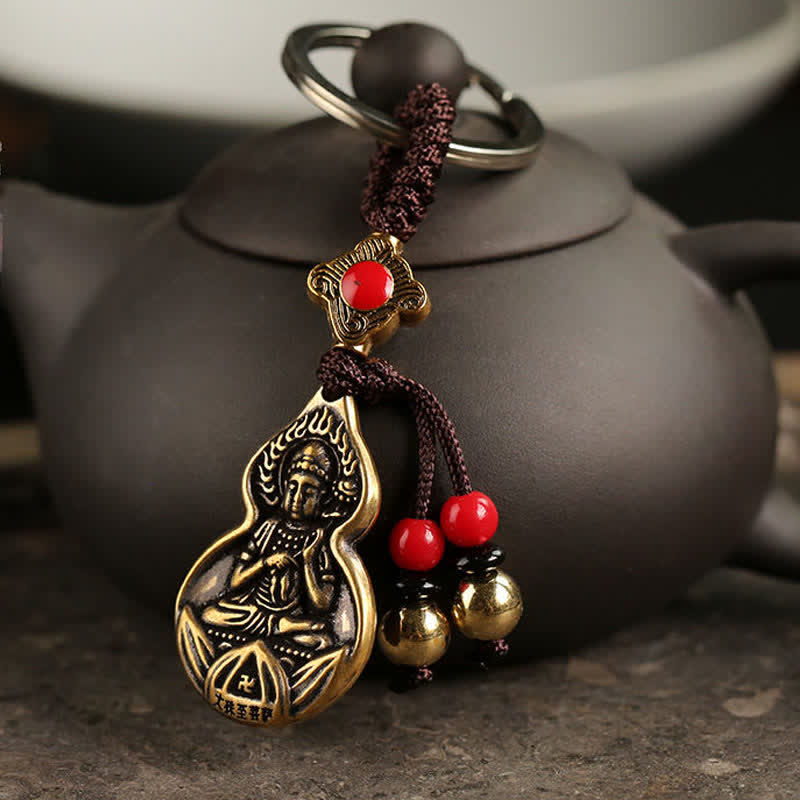 Mahasthamaprapta Bodhisattva Boeddha zegen sleutelhanger - Boeddha-symbool (Compassie ♥ Sereniteit) - image 0