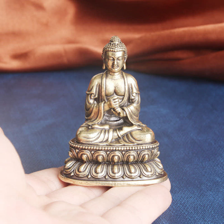Buddha Stones Tathagata Boeddha Sereniteit Koperen Beeld Decoratie - image 5