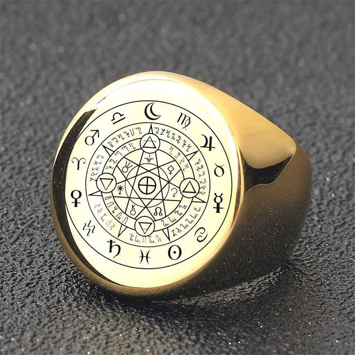 Buddha Stones Ring ter bescherming en zegening van de 12 sterrenbeelden van de dierenriem - image 1