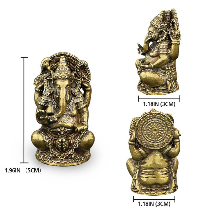 Buddha Stones Ganesh Ganpati Olifantenbeeld Rijkdom Huisdecoratie - image 5