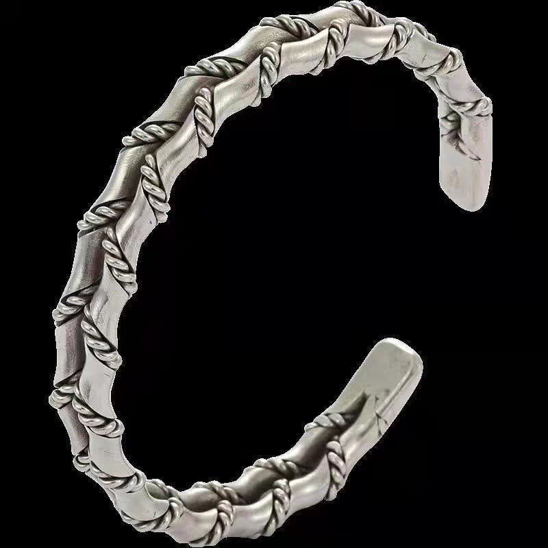 Buddha Stones Vintage dubbellaagse Manchetarmband met Bangle - image 3