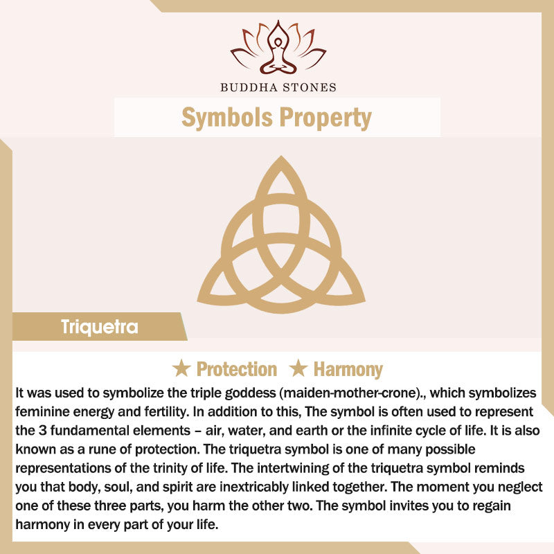 Buddha Stones Driehoekige knoop Triquetra titanium stalen draaibare Ring - image 10