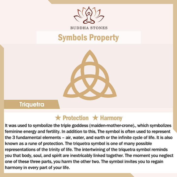 Buddha Stones Driehoekige knoop Triquetra titanium stalen draaibare Ring - image 10