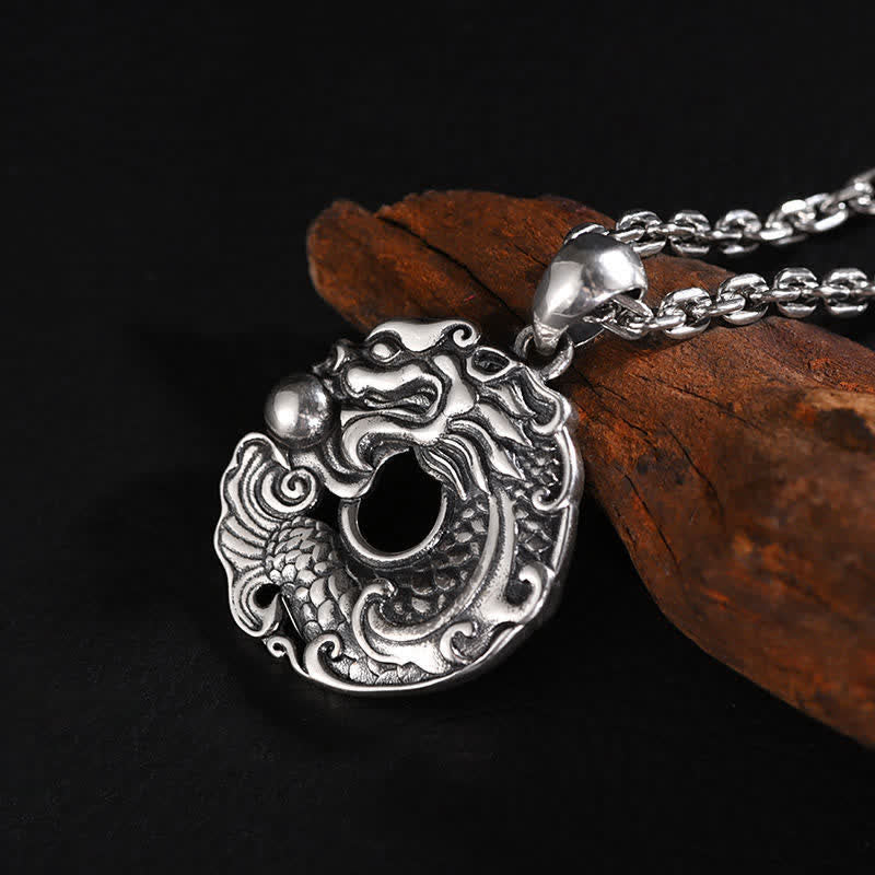 Buddha Stones Koi Vis Draak Vrede Gesp Rijkdom Ketting - image 11