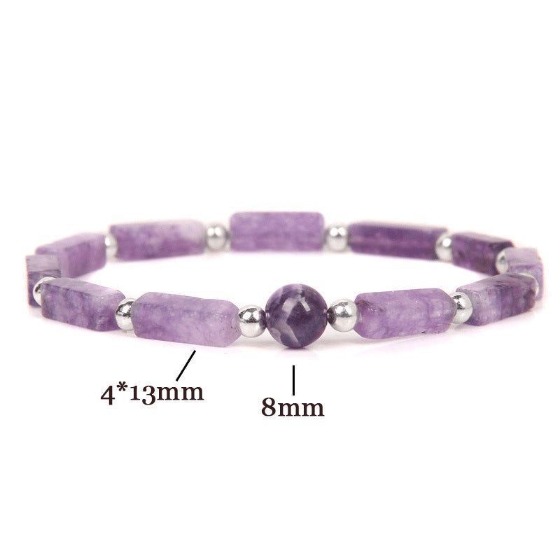 Buddha Stones Natuurlijke kristallen amethist tijgeroog spirituele balans Armband - image 3