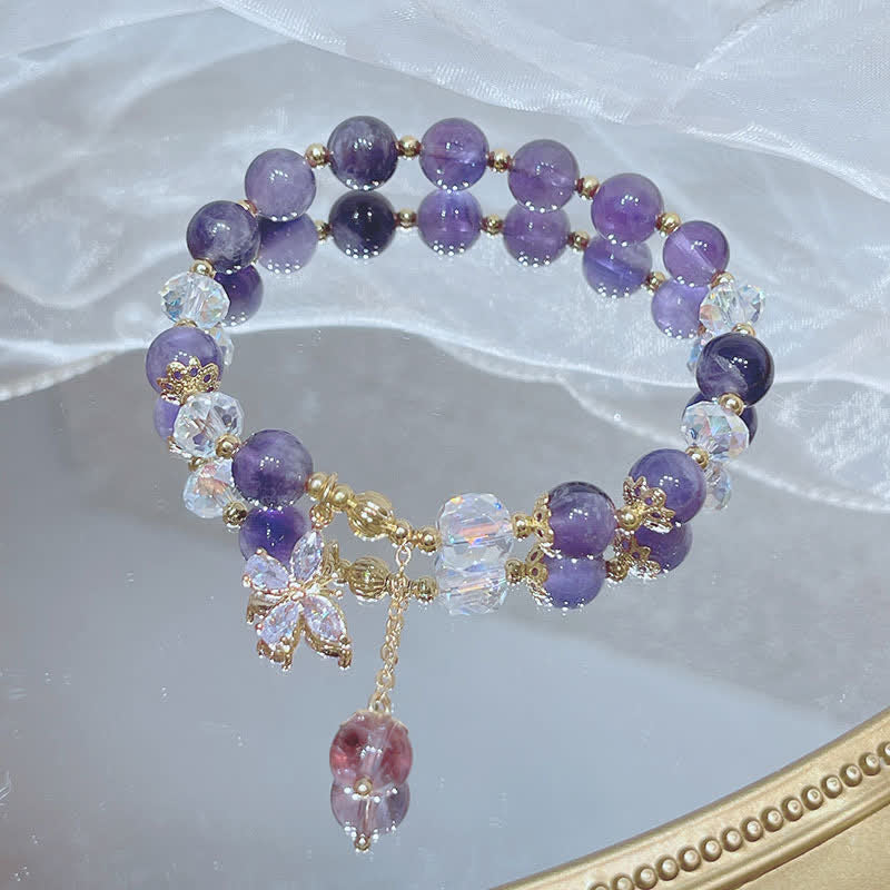 Buddha Stones Spirituele Armband van natuurlijk amethistkristal - image 3