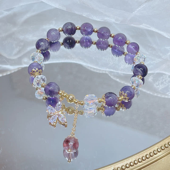 Buddha Stones Spirituele Armband van natuurlijk amethistkristal - image 3