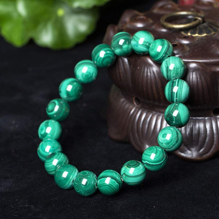 Buddha Stones Natuurlijke malachiet Armband voor rust en ontspanning - image 3