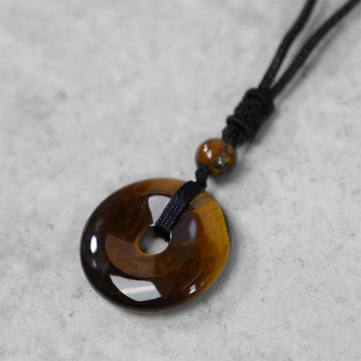 Buddha Stones Geluksmunt hanger met helende kristal edelsteen Ketting - image 20