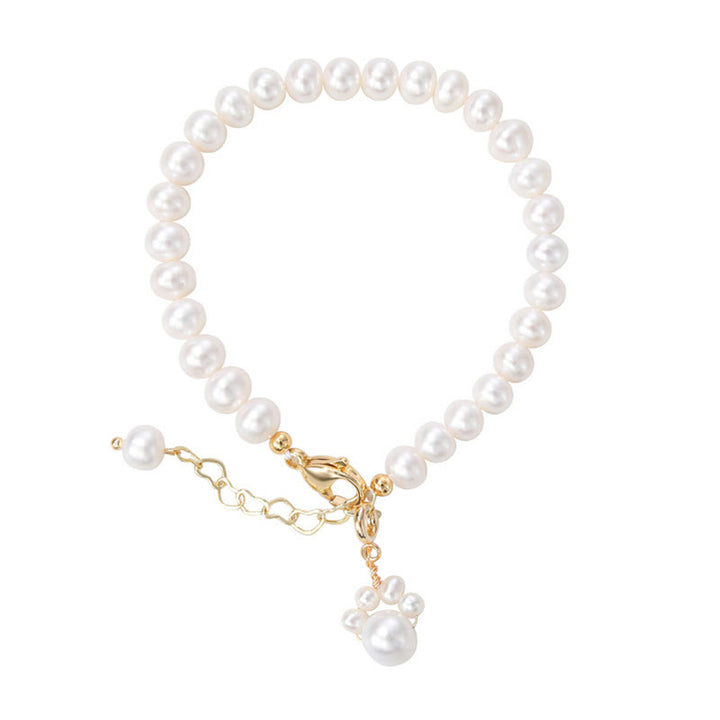 Buddha Stones Parel kattenpoot helende ketting Armband - image 9