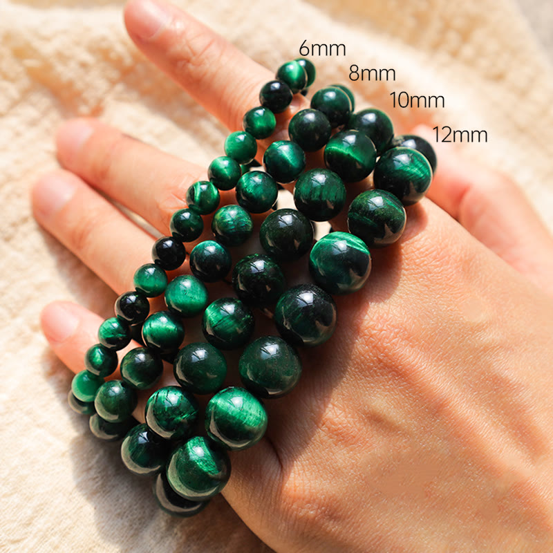 Buddha Stones Armband met tijgeroog-energie voor groei en genezing. - image 1