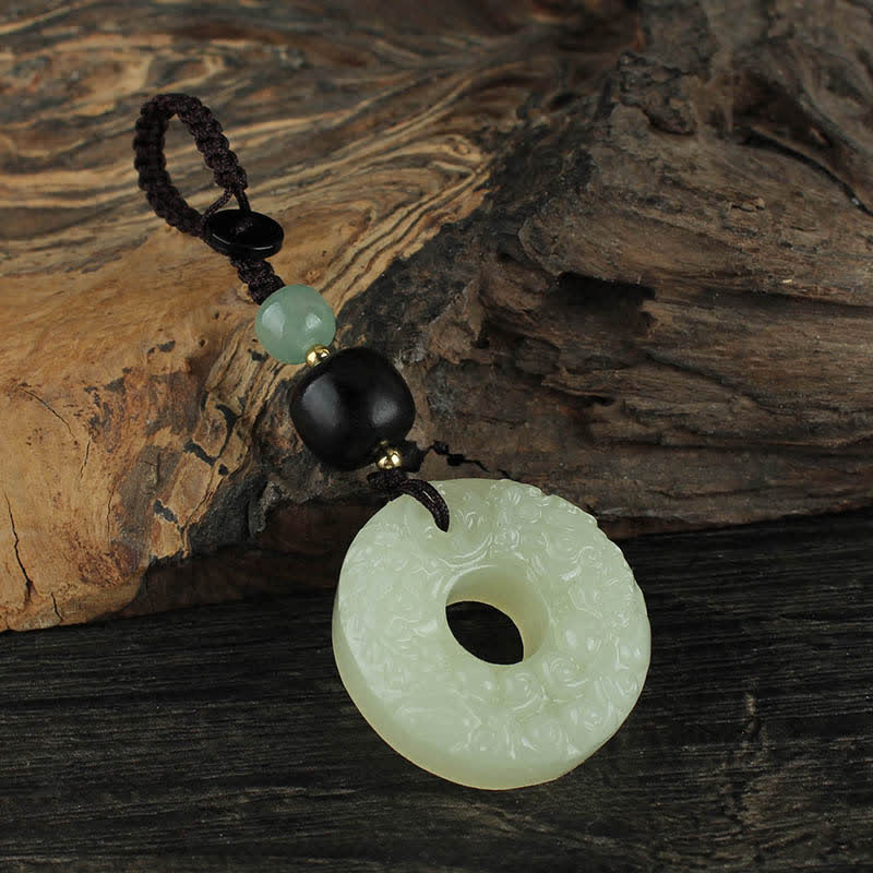 Buddha Stones PiXiu Jade Vredesgesp Sleutelhanger voor Overvloed en Rijkdom - image 4
