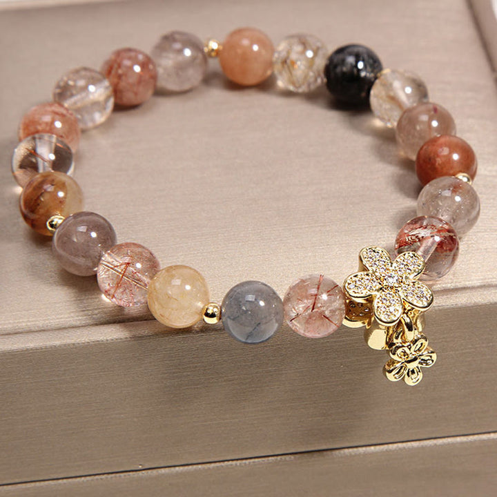 Buddha Stones Veelkleurige rutielkwarts citrien Armband voor bescherming van rijkdom - image 1