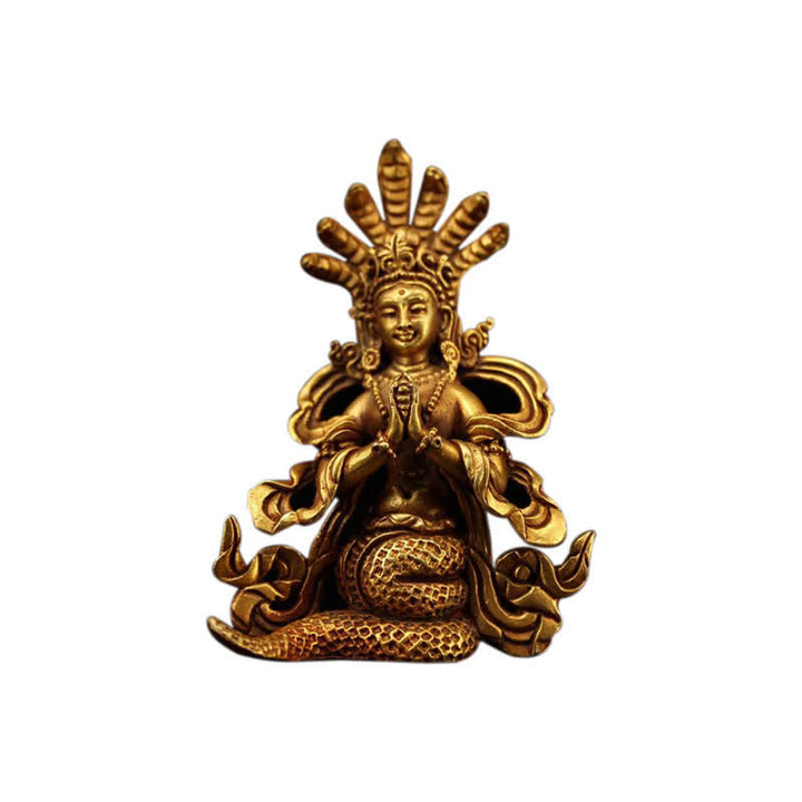 Buddha Stones Bodhisattva Nagarjuna Bescherming Koperen Beeld Decoratie - image 11