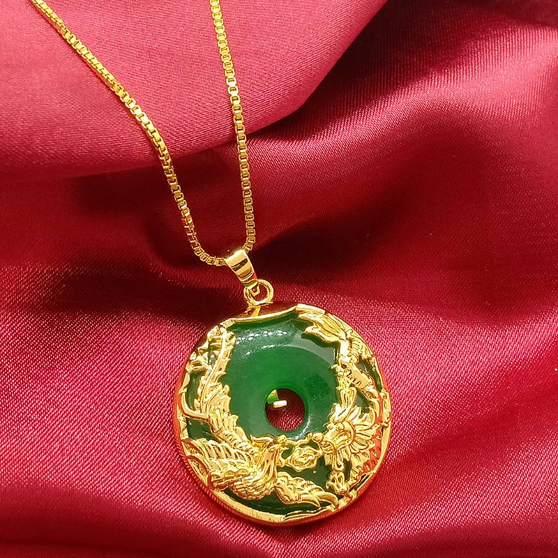 Buddha Stones Ketting van natuurlijke jade, symbool van voorspoed. - image 5