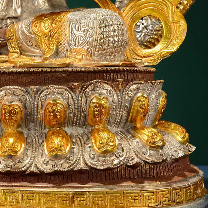 Buddha Stones Bodhisattva Groene Tara Hoop Koperen Beeld Decoratie - image 13