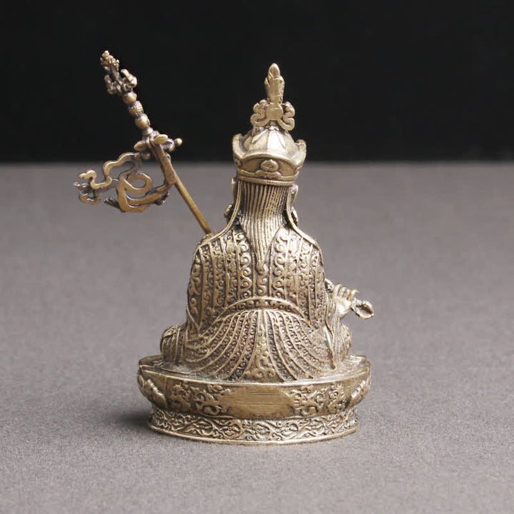 Buddha Stones Padmasambhava Boeddhabeeld Sereniteit Koperen Beeld Decoratie Tempelornament - image 6
