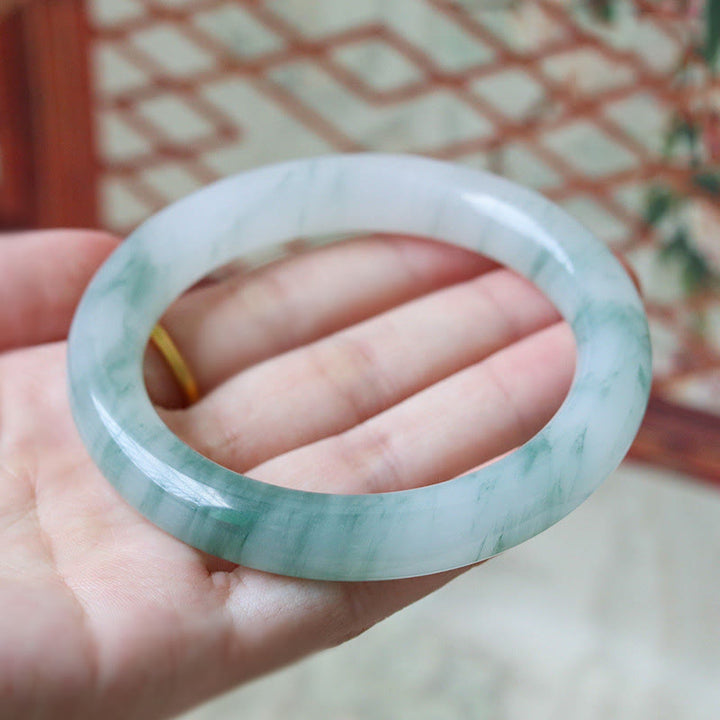 Buddha Stones Natuurlijke jade geluks- en Bangle - 58 mm - image 0