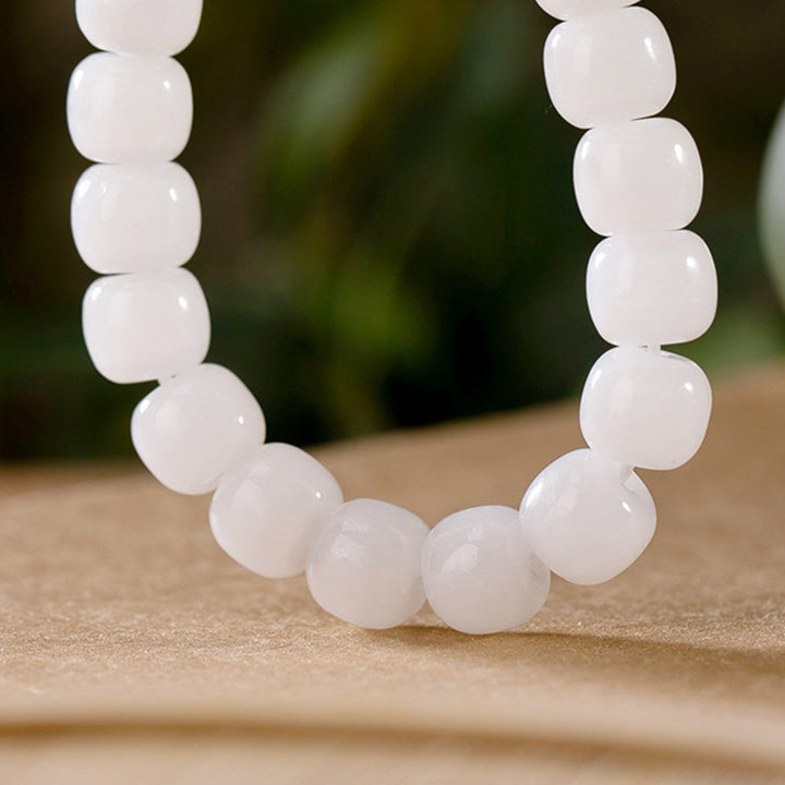 Buddha Stones Hetian witte jade Armband - image 5