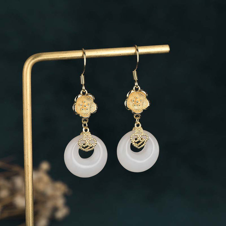 Feng Shui witte jade zegen Oorbellen - image 19