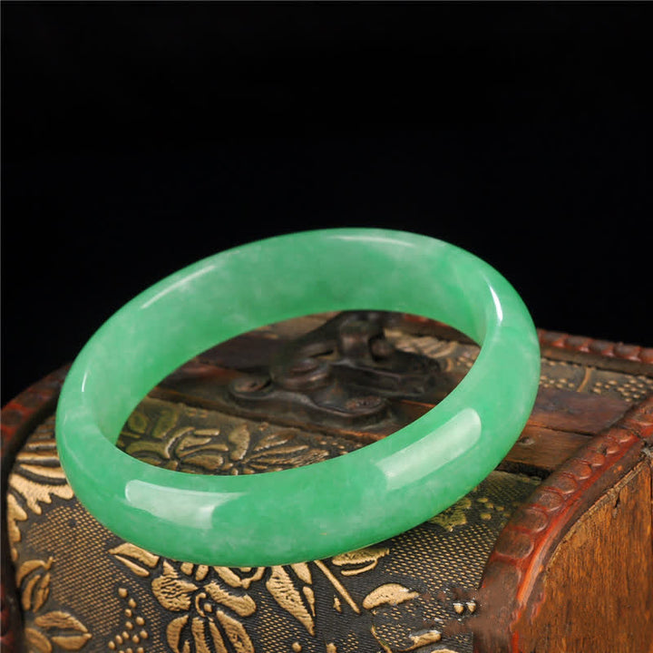 Buddha Stones Kwartsiet Jade Helende Overvloed Beschermende Bangle-armband - image 3