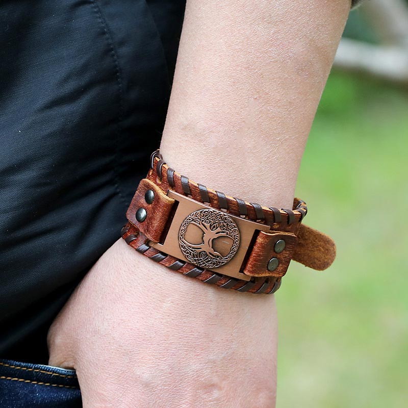 Buddha Stones Geluksarmband Armband van leer - image 2