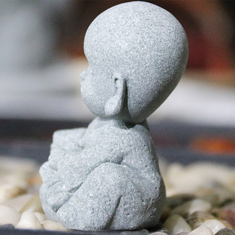 Buddha Stones Meditatie, gebed, monnik, Boeddhabeeld, sereniteit, huisdecoratie - image 7