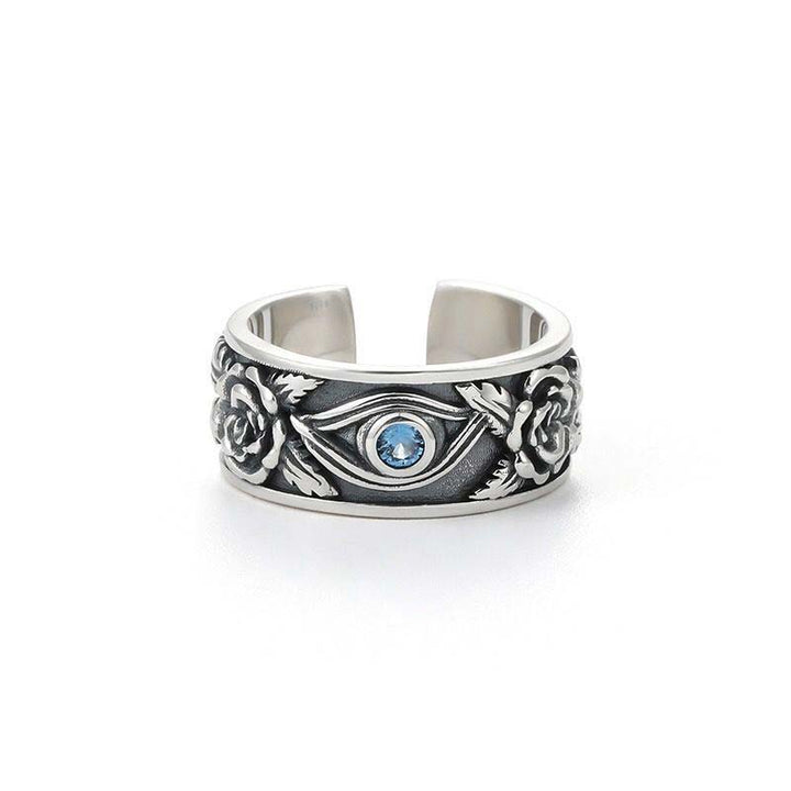 Buddha Stones Verstelbare Ring met Oog van Horus Kristal ter Bescherming - image 8