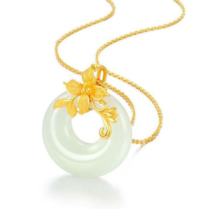 Buddha Stones Tibetaanse witte jade Ketting - Witte Jade - image 0