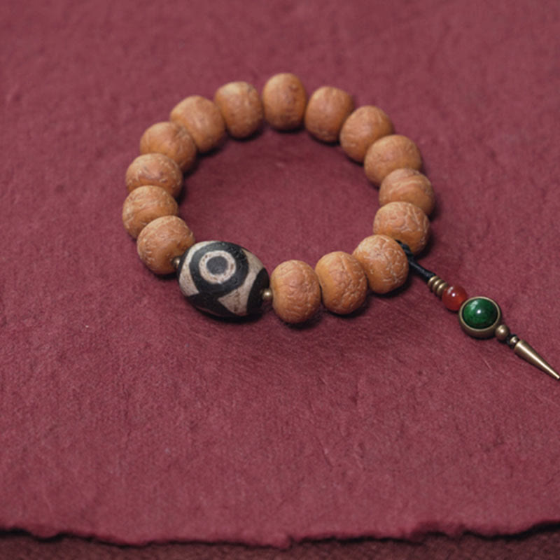 Buddha Stones Tibetaanse Bodhizaad Dzi kraal vredesamulet Pols Mala Armband - image 8