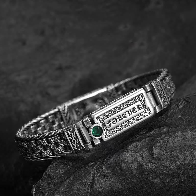 Buddha Stones Tibetaanse Om Mani Padme Hum Tang-dynastie bloemenmotief koperen vredesketting Armband - image 1