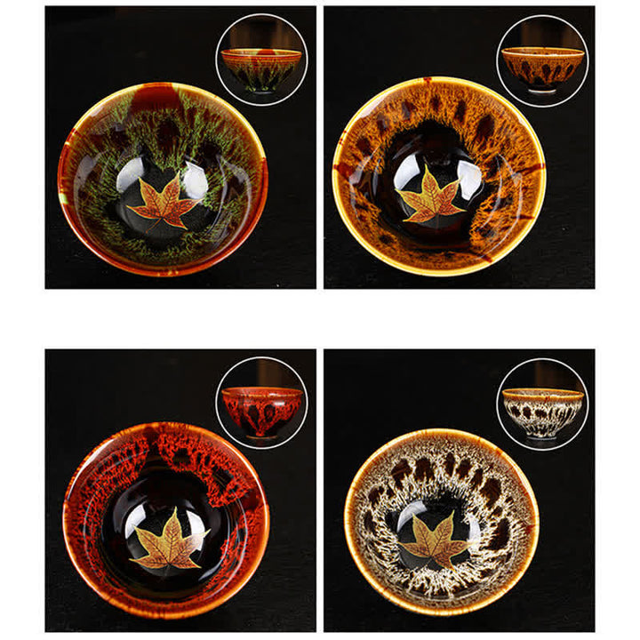 Buddha Stones Esdoornblad Kleurrijk Keramisch Theekopje Theekopjes voor Thuis - image 29