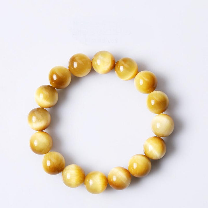 Buddha Stones Armband met tijgeroogkralen voor het verlichten van angst en stress - image 4