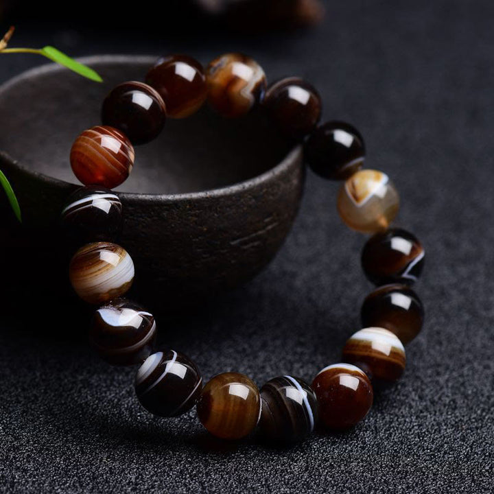 Buddha Stones Tibetaanse sardonyx Armband - 14mm - image 0