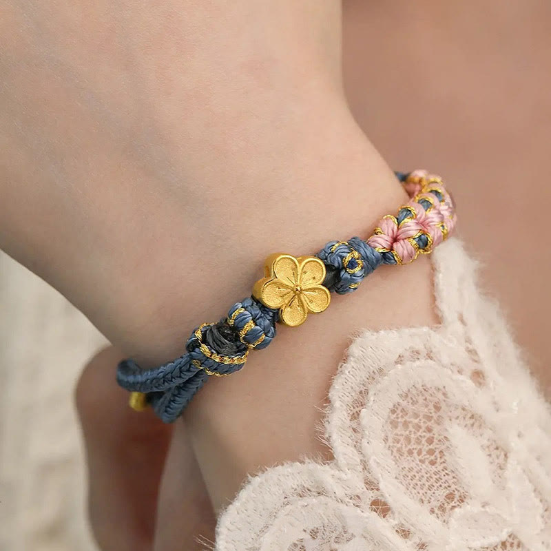 Buddha Stones Armband met perzikbloesemmotief en symbool van rijkdom. - image 8