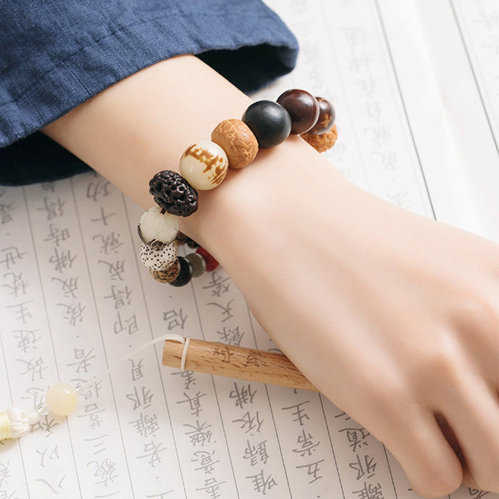 Buddha Stones Bodhizaad Lotus Wijsheid Vrede Pols Mala Armband - image 4