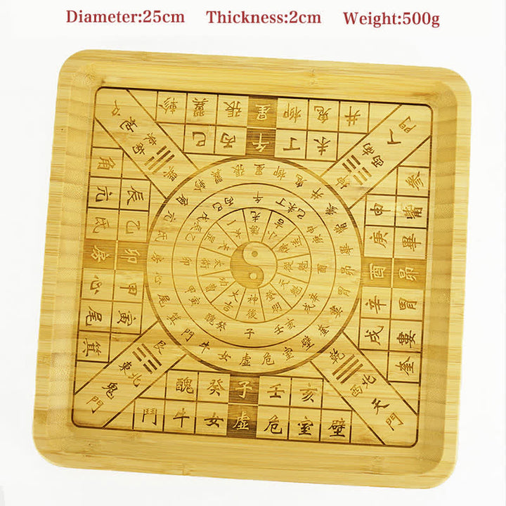 Feng Shui Bamboe Bagua Kaart Harmonie Energie Kaart - Vierkante Bagua-kaart - image 11